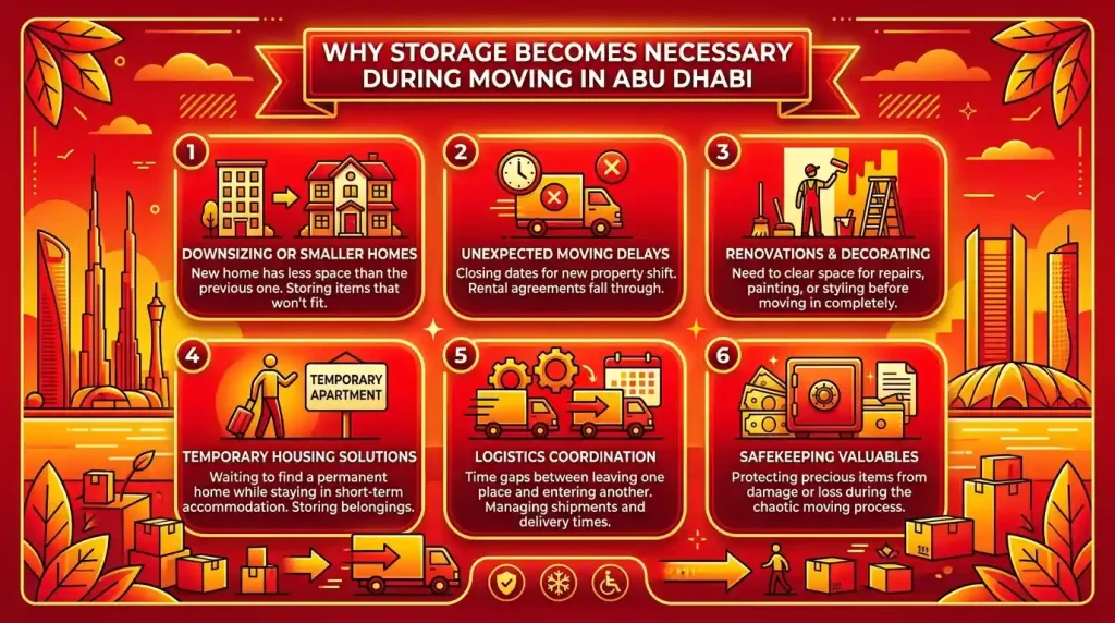Why Storage Becomes Necessary During Moving in Abu Dhabi